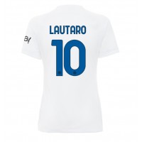 Dres Inter Milan Lautaro Martinez #10 Gostujuci za Žensko 2023-24 Kratak Rukav